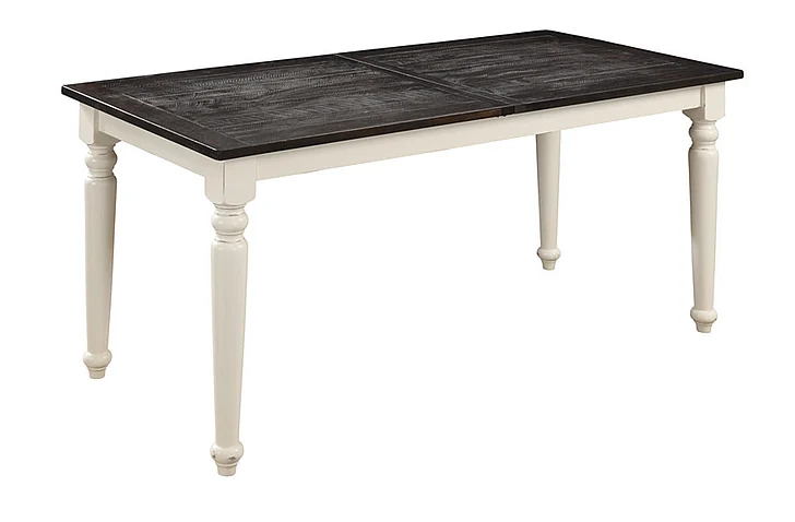 Emerald Home Mountain Retreat Gathering Dining Table in Antique White/Brown D601-13