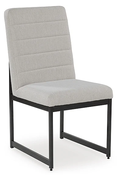 Tomtyn Dining Upholstered Side Chair (Set of 2) in Light Brown D622-01 FedEx/UPS PROMO