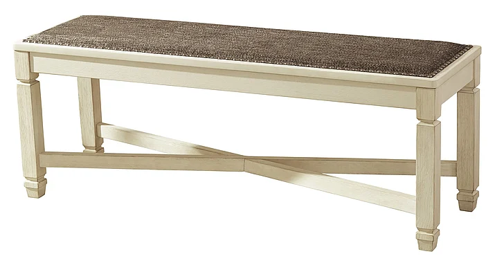 Bolanburg Large Dining Bench in White/Oak D647-00 FedEx/UPS