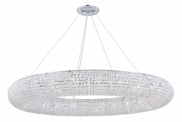 Elegant Paris 24 Light Chrome Chandelier Clear Royal Cut Crystal 2114G59C/RC