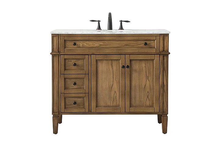 Elegant 40 In. Single Bathroom Vanity in Driftwood VF12540DW