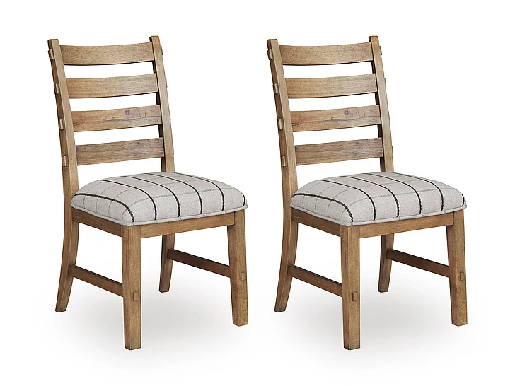 Ridgester Dining Chair (Set of 2) in Light Brown D858-01