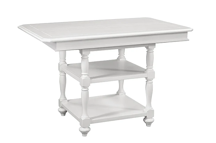 American Woodcrafters Cottage Traditions Gathering Height Table - White Cottage D-6510-553