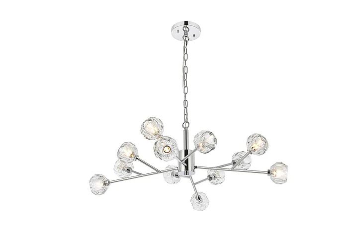 Elegant Graham 12 Light Pendant in Chrome 3509D35C