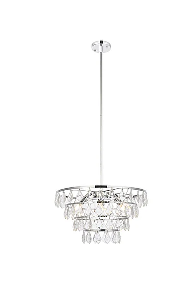 Elegant Ella 20 In. Pendant in Chrome 1101D20C CLOSEOUT