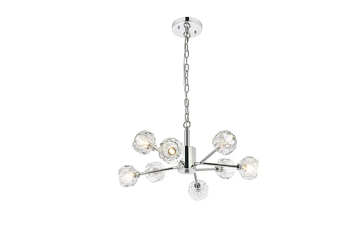 Elegant Graham 8 Light Pendant in Chrome 3509D24C
