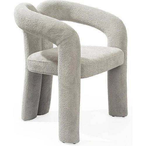 Whiteline Modern Mirage Dining Armchair in DAC2039F-DGRY