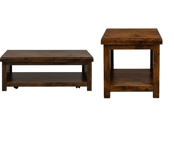 Legends Furniture Dakota 2pc Occasional Living Room Set in Whiskey
