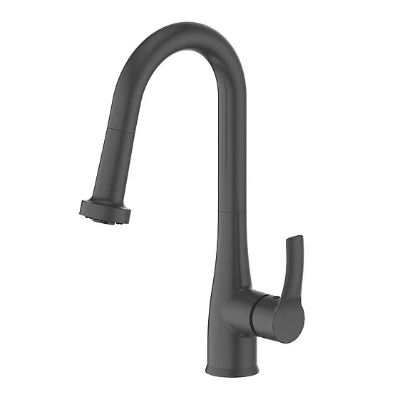ZLINE Autograph Edition Dali Pull Down Single Handle Kitchen Faucet in Matte Black DALKFMB