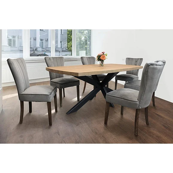 Moti Furniture Logan 7pc Dining Set in Natural