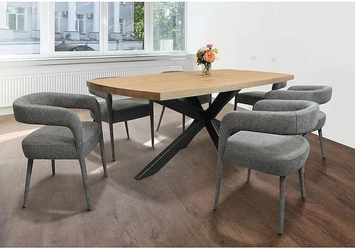 Moti Furniture Logan 7pc Dining Set in Natural