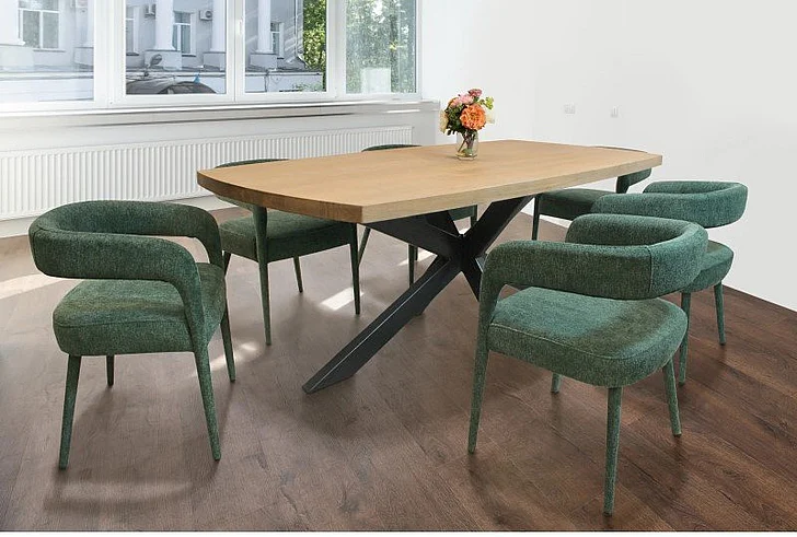 Moti Furniture Logan 7pc Dining Set in Natural