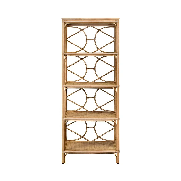 Worlds Away Decorative Back Etagere in Natural Rattan DANIELLE NAT