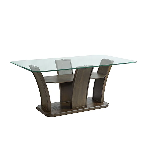 Elements International Dapper Rectangular Standard Dining Table DPR500DTB