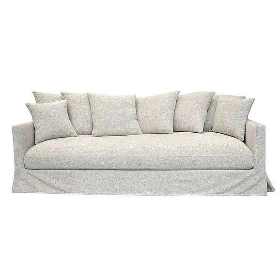 LH Home Boardwalk Sofa in Pebble DAV035-PBL