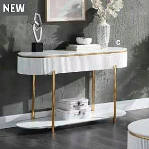 ACME Daveigh Sofa Table in White LV02466