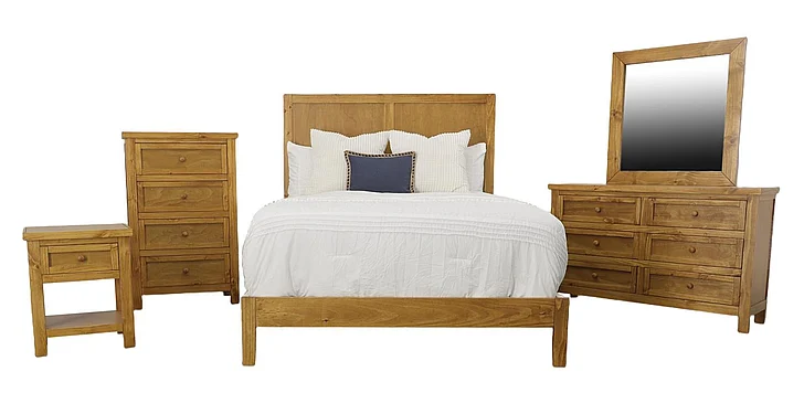 Split Nickel Dawson 4pc Panel Bedroom Set