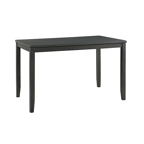 Elements International Alex Grey 60" 7 Pc Counter Set (Grey Table w/ Black PU Seat) DAX4007CS