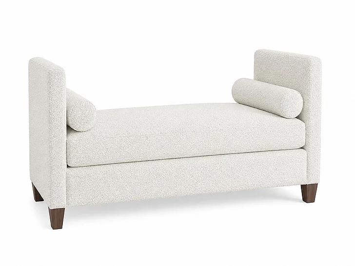 Vaughan-Bassett White Boucle Upholstered Daybed 830-303W