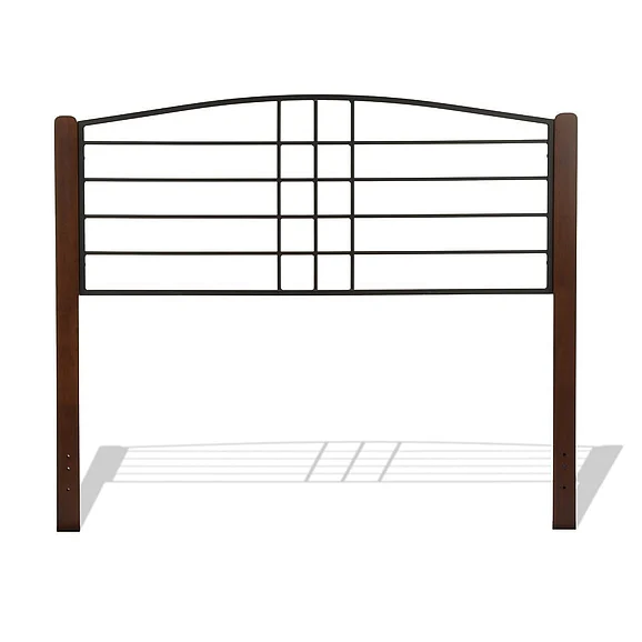 Fashion Bed Group Complete Dayton Twin Headboard Only in Textured Black and Spice B92853