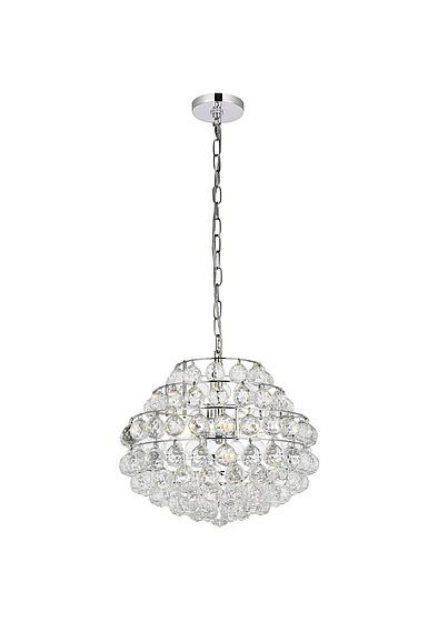 Elegant Savannah 16 In. Pendant in Chrome 1106D16C CLOSEOUT