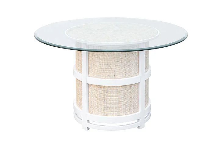Cottage Creek Boca Round Dining Table in White