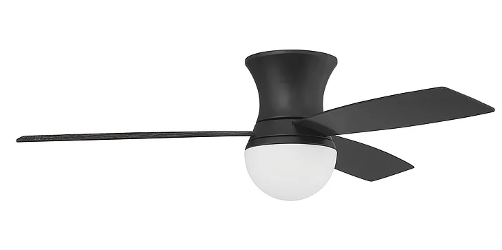 Craftmade 52" Daybreak in Flat Black w/ Flat Black/Greywood Blades DBK52FB3 CLOSEOUT