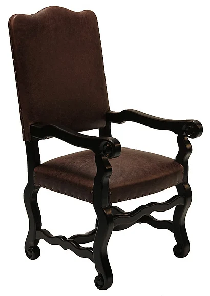 Peninsula Mohena Arm Chair in Chocolate (Set of 2) DC-002-1006