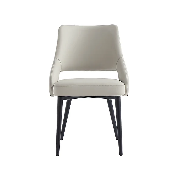 Manhattan Comfort Tremont Stone Leatherette Dining Chair with Metal Legs DC104-ST