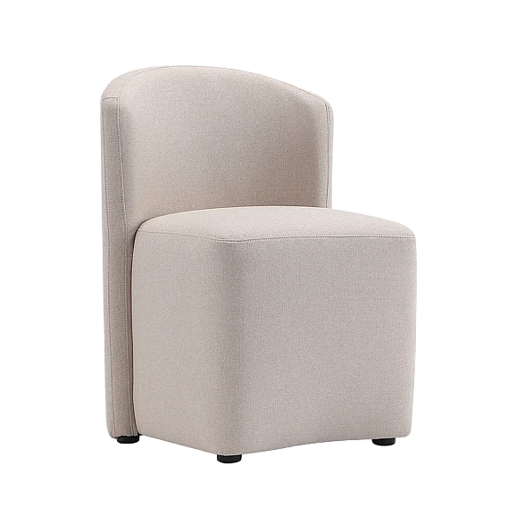 Manhattan Comfort Hearth Upholstered Side Chair in Barley DC1539-1