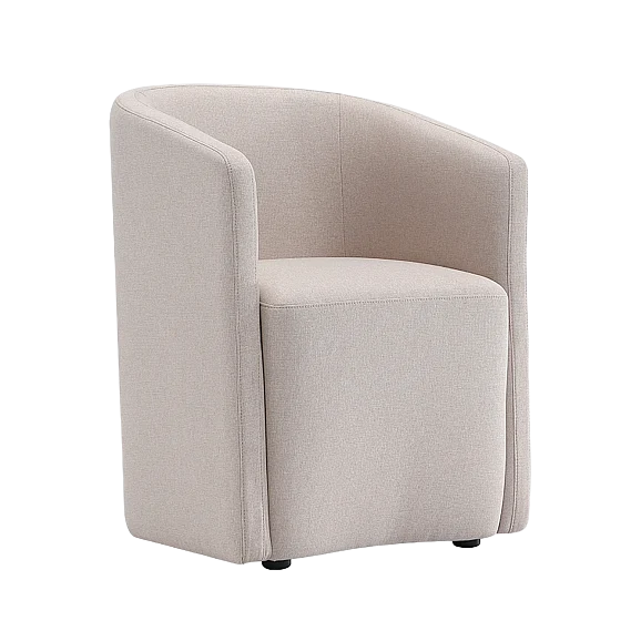 Manhattan Comfort Hearth Upholstered Armchair in Barley DC1540-1