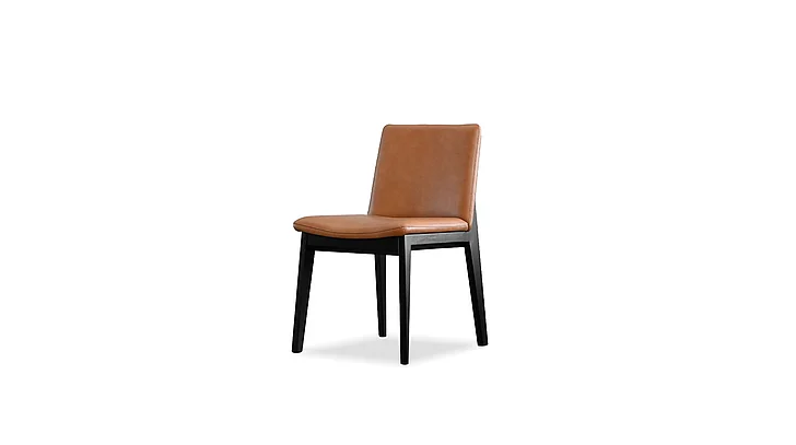 Mobital Holster Dining Chair Palomino Sauvage Leather (Set of 2) DCH-HOLS-PALO-