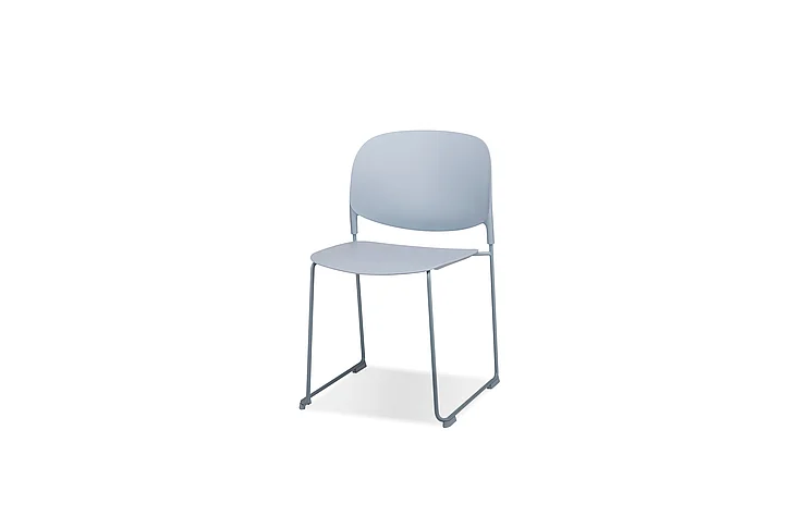 Mobital Pringle Stackable Dining Chair Light Blue Polypropelene (Set of 4) DCH-PRIN-LIBL-PCLB