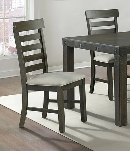 Elements International Colorado Side Chair in Charcoal DCO100SC