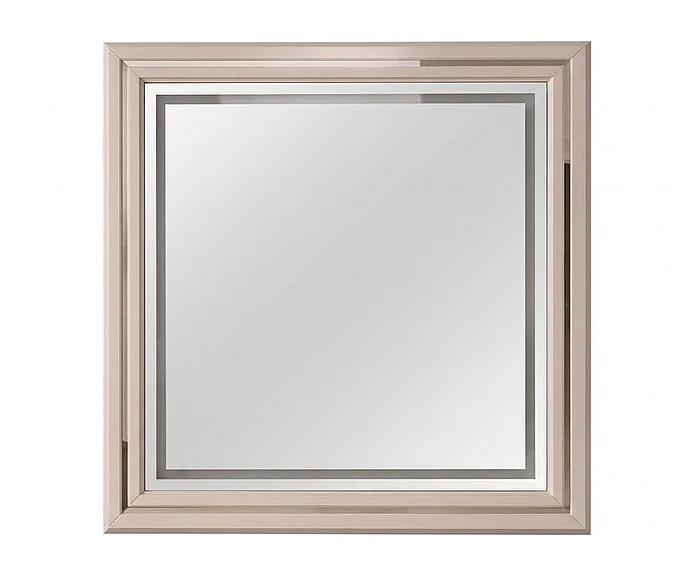 McFerran Home Furnishing B2001 Mirror in White/Gold B2001-M