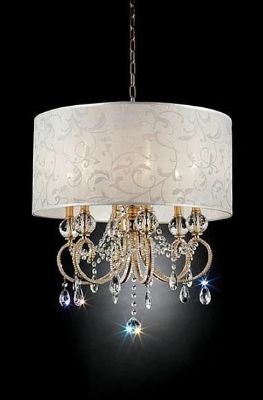 Furniture of America Deborah Ceiling Lamp in Gold L9155H