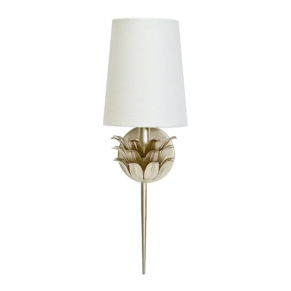Worlds Away Delilah Silver Leaf One Arm Sconce DELILAH S
