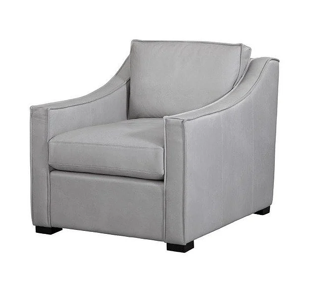 Spectra Home Dellwood Chair in Royalton Smooth Pebble CLOSEOUT