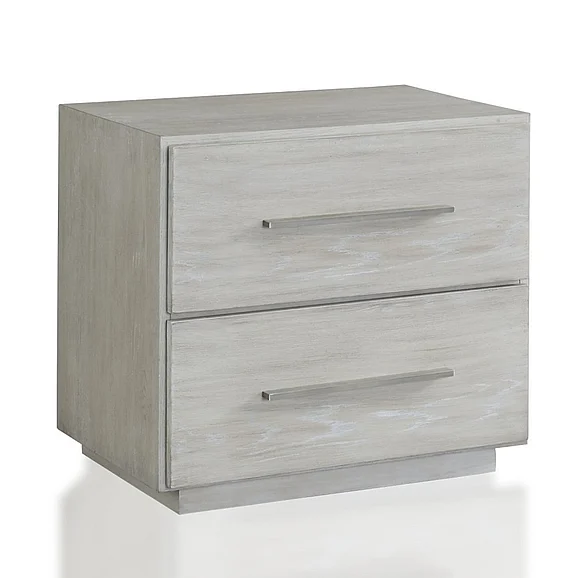 Modus Furniture Destination Nightstand in Cotton Grey DEZ781