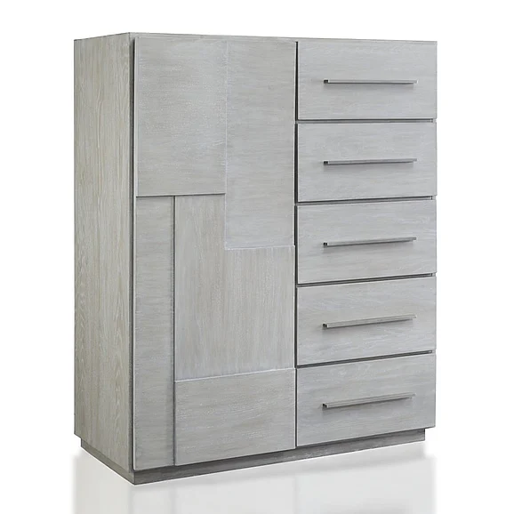 Modus Furniture Destination Sweater Chest in Cotton Grey DEZ786A