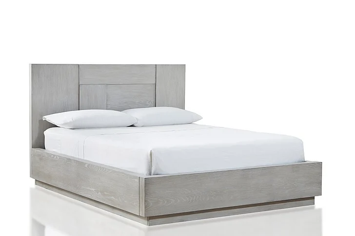 Modus Furniture Destination Cal King Panel Bed in Cotton Grey DEZ7H6