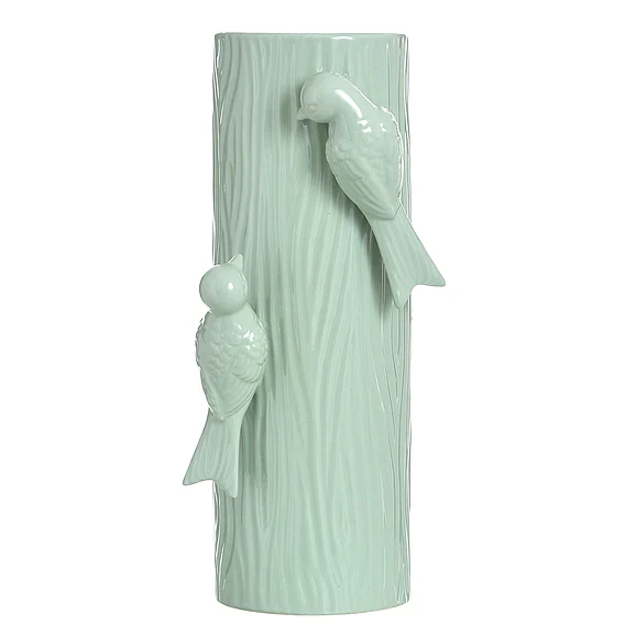 StyleCraft Dann Foley Lifestyle Ceramic Vase in Pale Celedon Green DFA11757