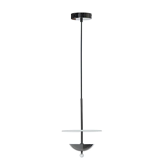 StyleCraft Steel & Acrylic Wall Mount Lamp in Black Nickle DFL95065B