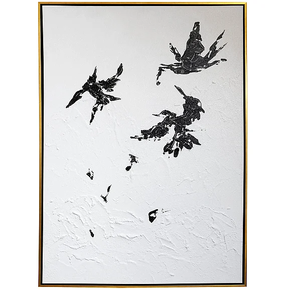 StyleCraft Dann Foley LifestyleAbstract Birds II Framed Canvas DFP50002