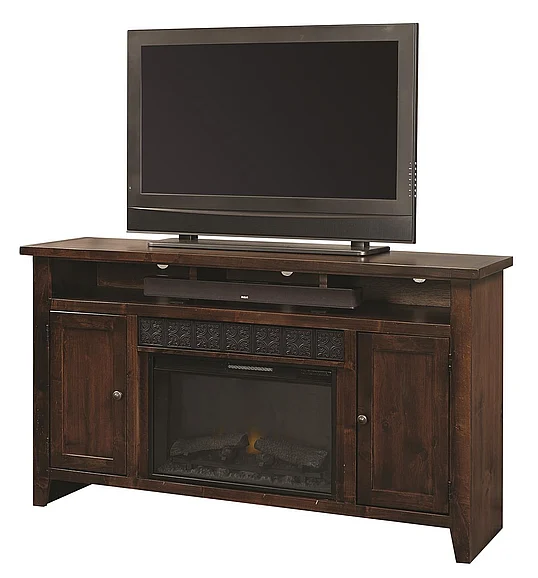 Aspenhome Alder Grove 63" Fireplace Console in Tobacco DG1901-TOB