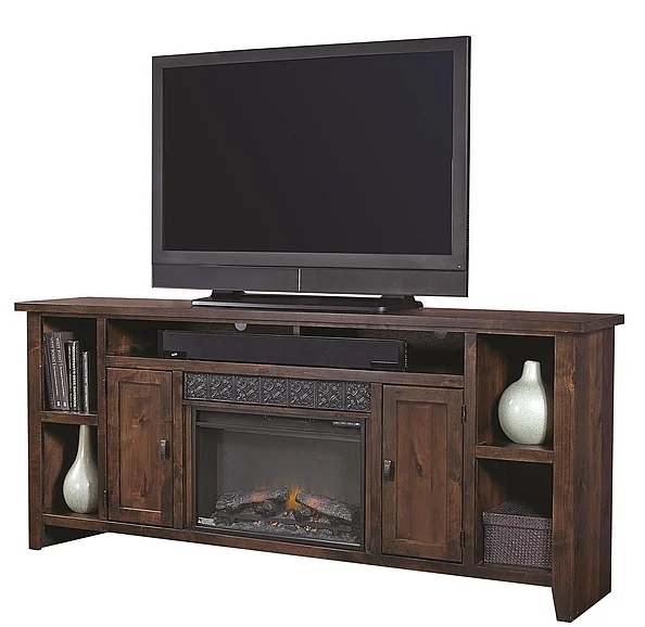 Aspenhome Alder Grove 84" Fireplace Console in Tobacco DG1902-TOB