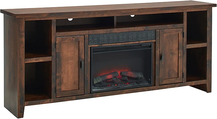Aspenhome Alder Grove 84" Fireplace Console in Fruitwood DG1902-FRT