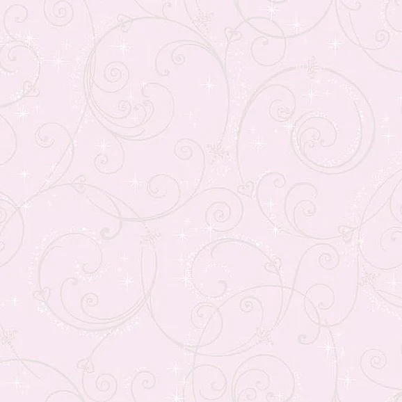York Disney Kids Vol. 4 D37 Disney Princess Perfect Scroll Wallpaper in Pink/ Glitter DI0904 (Double Roll) FedEx/UPS