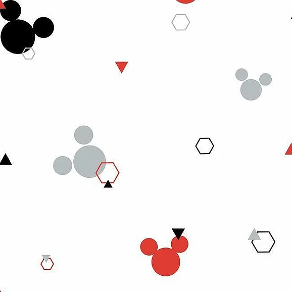 York Disney Kids Vol. 4 D37 Disney Minnie Mouse Dots Wallpaper in Red/Black DI0927 (Double Roll) FedEx/UPS