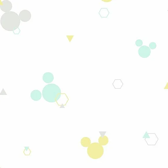 York Disney Kids Vol. 4 D37 Disney Minnie Mouse Dots Wallpaper in Green/Yellow DI0928 (Double Roll) FedEx/UPS
